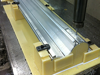 Additional work jig for aluminum extruded products